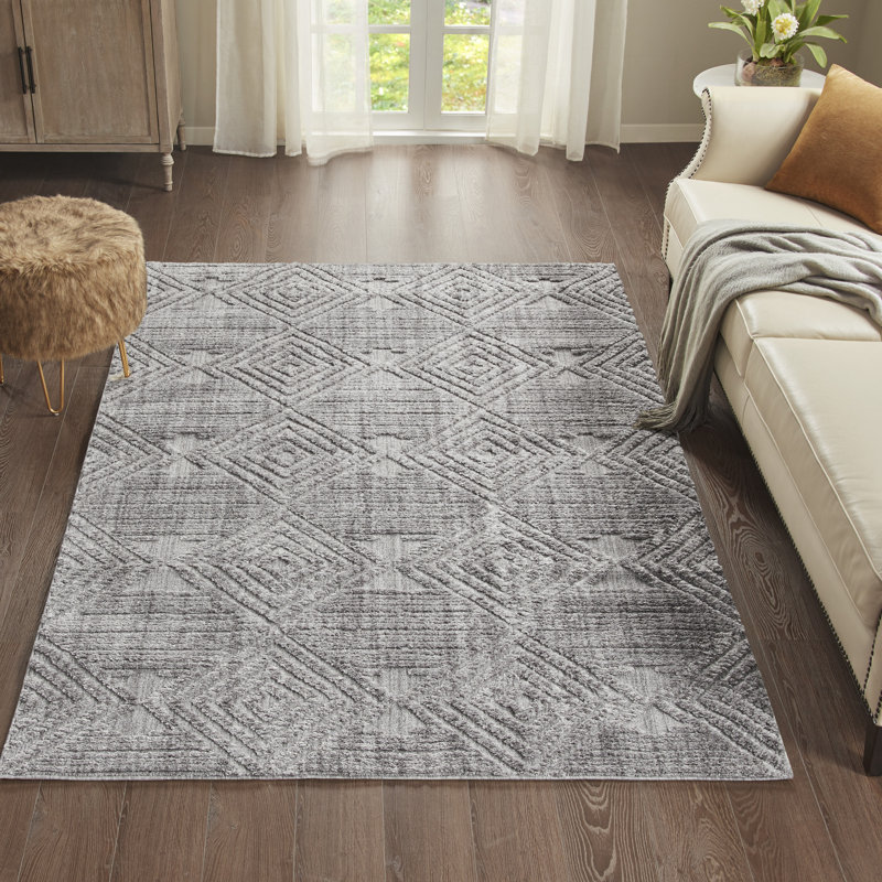 Corrigan Studio® Ernst Geometric Gray Area Rug & Reviews Wayfair